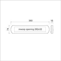 Ami briefplaat EP 970 ovaal met veer DD.53/57 F1