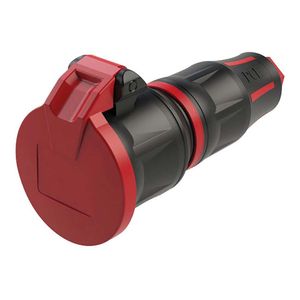 PCE TopTaurus2 rubber schuko contrastekker 16A/250V IP54