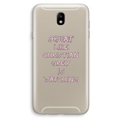 Christian Grey: Samsung Galaxy J7 (2017) Transparant Hoesje
