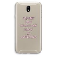 Christian Grey: Samsung Galaxy J7 (2017) Transparant Hoesje