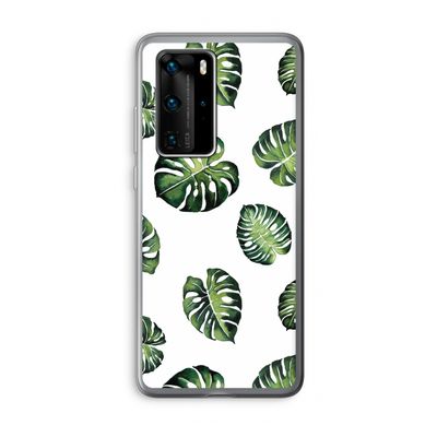 Tropische bladeren: Huawei P40 Pro Transparant Hoesje