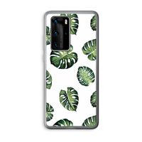 Tropische bladeren: Huawei P40 Pro Transparant Hoesje