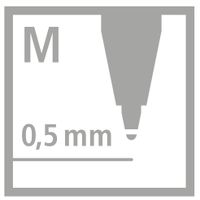 STABILO standaard balpen navulling 0.5 mm, doos 10 stuks, zwart - thumbnail
