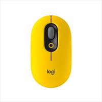 Logitech POP Muis Bluetooth Optisch Geel, Zwart, Grijs 4 Toetsen 4000 dpi Easy Switch 3 apparaten, Geluidsarme toetsen, Geïntegreerd scrollwiel