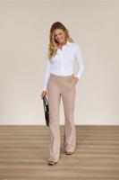 Flair LONG bonded trousers - latte - 94812