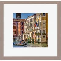 Haes Deco Houten Fotolijst met Passe-partout Venezia bruin voor 1 foto formaat 20x20 of 30x30 -SP12831