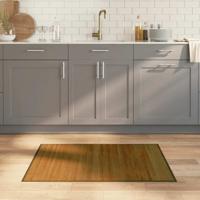 Vloerkleed rechthoekig 70x100 cm bamboe bruin