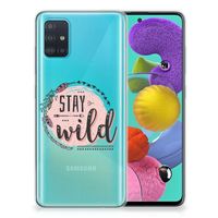 Samsung Galaxy A51 Telefoonhoesje met Naam Boho Stay Wild - thumbnail