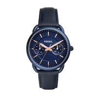 Horlogeband Fossil ES4092 Leder Blauw 16mm