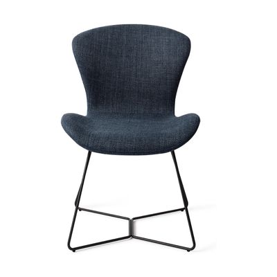Jesper Home Moji eetkamerstoel Mystic Marine beehive black