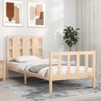 Bedframe zonder matras massief grenenhout 90x190 cm