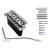 Wilkinson T-WVC-N tremolo brug voor ST-stijl gitaar nikkel