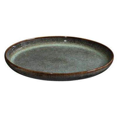 Dinerbord Emma - groen - stoneware - Ø27 cm - Leen Bakker