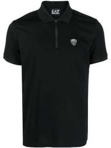 Ea7 Emporio Armani polo à col zippé - Noir