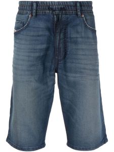 Diesel short en jean à taille à lien de resserrage - Bleu