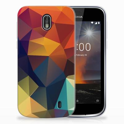 Nokia 1 | TPU Hoesje | Polygon Color
