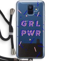 GRL PWR: Samsung Galaxy A6 (2018) Transparant Hoesje met koord