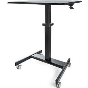 StarTech.com Mobiel Bureau Ergonomisch Zit-Sta Computermeubel op Wielen One Touch verstelbare Mobiel