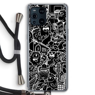 Vexx Black City : Oppo Find X3 Transparant Hoesje met koord