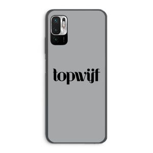 Topwijf Grijs Zwart: Xiaomi Redmi Note 10 5G Transparant Hoesje