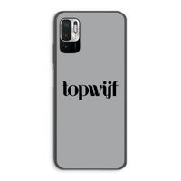 Topwijf Grijs Zwart: Xiaomi Redmi Note 10 5G Transparant Hoesje