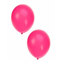 Bellatio Decorations ballonnen - 25x stuks - fuchsia roze - 30 cm - verjaardag - feestartikelen