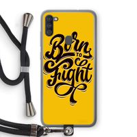Born to Fight: Samsung Galaxy A11 Transparant Hoesje met koord