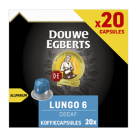 Douwe Egberts Lungo Decaf - 20 koffiecups Douwe Egberts Lungo Decaf - 20 koffiecups