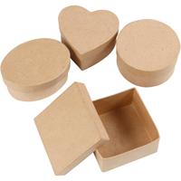 Creativ Company Medium dozen, h: 5 cm, d 10-12 cm, 4 stuk/ 1 doos Creativ Company Medium dozen, h: 5 cm, d 10-12 cm, 4 stuk/ 1 doos