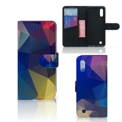 Samsung Galaxy M10 | Book Case | Polygon Dark