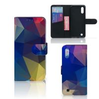 Samsung Galaxy M10 | Book Case | Polygon Dark