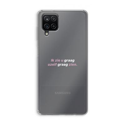 uzelf graag zien: Samsung Galaxy A12 Transparant Hoesje