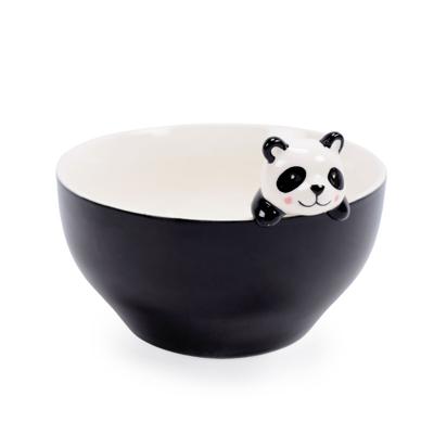 Kom Versa Zwart Porselein 15,8 X 10,1 X 14 CM Pandabeer