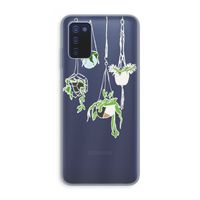 Hang In There: Samsung Galaxy A03s Transparant Hoesje