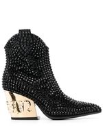 Philipp Plein bottines Gothic Plein 80 mm - Noir - thumbnail