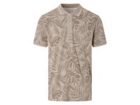 LIVERGY Heren poloshirt (Wit/groen, XL)