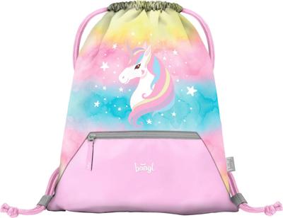 Baagl Regenboog Unicorn Gymtas met Rits
