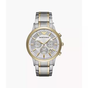 Emporio Armani Heren AR11076 Zilver roestvrij staal Japans quartz dress horloge