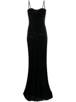 CHIARA BONI La Petite Robe robe longue Malik en velours - Noir