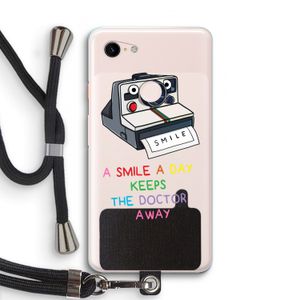Smile: Pixel 3 XL Transparant Hoesje met koord