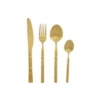 Bestek Home ESPRIT Gouden Roestvrij staal 15 x 7 x 24 cm 16 Onderdelen