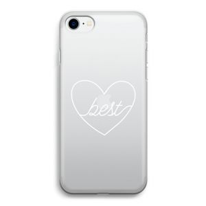 Best heart pastel: iPhone SE 2020 Transparant Hoesje