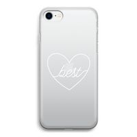 Best heart pastel: iPhone SE 2020 Transparant Hoesje