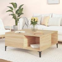 Salontafel 80x80x36,5 cm bewerkt hout sonoma eikenkleurig