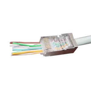 Gembird LC-PTF-01/100 RJ-45 Bruin, Zilver, Transparant kabel-connector