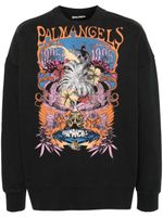 Palm Angels sweat en coton à imprimé graphique - Noir