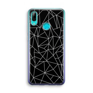 Geometrische lijnen wit: Huawei P Smart (2019) Transparant Hoesje
