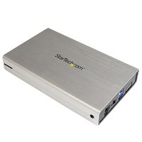 StarTech.com 3,5 inch zilveren USB 3.0 externe SATA III SSD harde-schijfbehuizing met UASP draagbare externe HDD - thumbnail