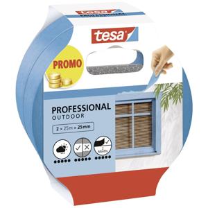 tesa Professional Outdoor 56214-00000-03 Schilderstape Blauw (l x b) 50 m x 25 mm 2 stuk(s)