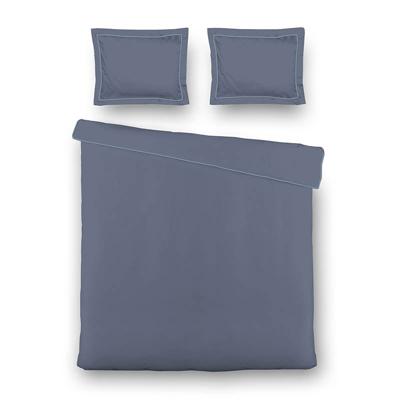 Outlet Effen 200x200 Cm Blauw Luna Bedding - Dekbed-Discounter.nl